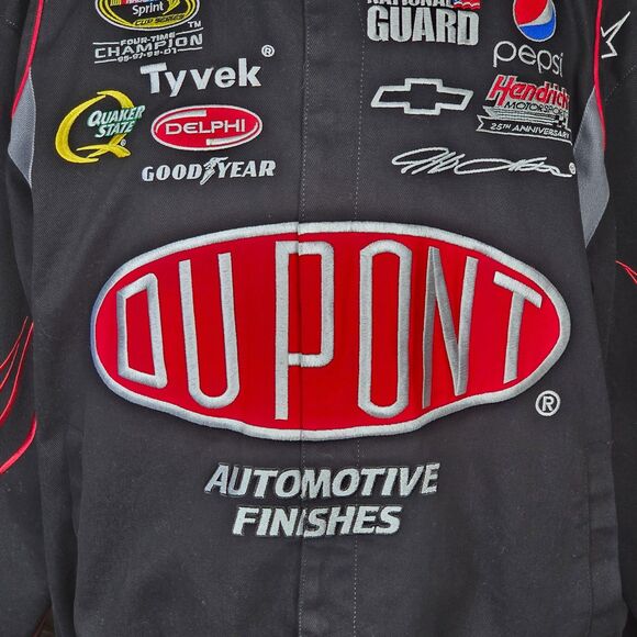 Vintage Jeff Gordon #24 Dupont Flame Nascar Jacket JH Design Men's XL - Picture 3 of 11
